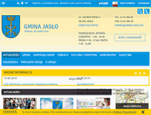 Tablet Screenshot of gminajaslo.pl